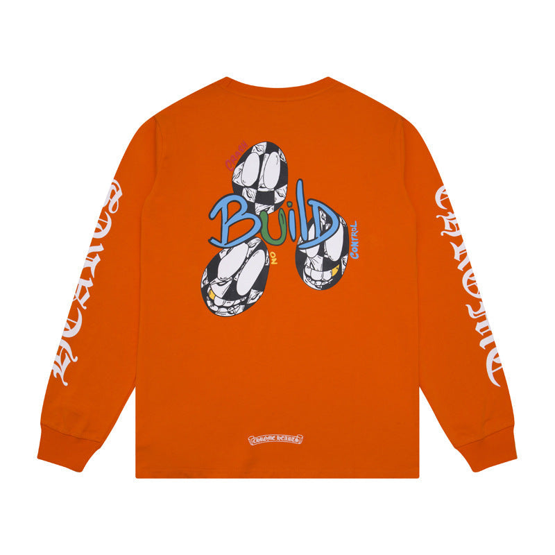 CHH Chrome Heart Long Sleeve Shirt Unisex Fashion Loose Long Sleeve Shirt