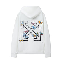 Off White hoodie Butterfly Alphabet Arrow Pattern Pullover Hood