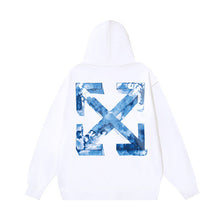 Off White hoodie Stereo Spray Arrow Pattern Sleeve Hood