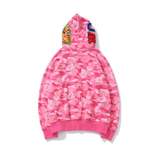 Bathing Ape Bape Hoodie Flame Camouflage Shark Autumn