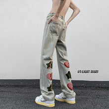 Men Jeans Spring and Autumn Slim-Fit Pants Straight Casual Trousers