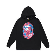 Bathing Ape Bape Hoodie Autumn/Winter Letter Print Loose Hoodie Pullover Ape Sweater