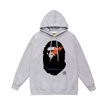 Bathing Ape Bape Hoodie Autumn/Winter Letter Print Loose Hoodie Pullover Ape Sweater