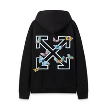 Off White hoodie Butterfly Alphabet Arrow Pattern Pullover Hood