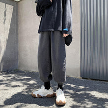 Men Jeans Ankle Banded Pants Jeans Men Loose Men's Pants