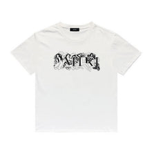 Amiri T Shirt Letter Sketch Casual round Neck Short Sleeves T-shirt