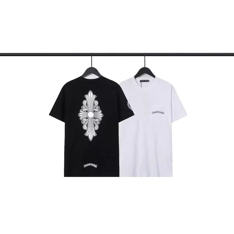 CHH  Heart T Shirts T-Shirt Crossshaft Cotton Crew Neck Short Sleeve