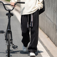 Men Jeans Spring and Autumn plus Size Loose Straight Oversize Wide Leg Pants