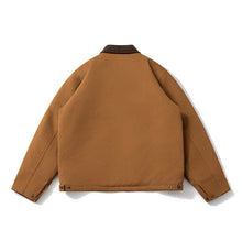 Mens Vintage Jackets Vintage Lapel Jacket Padded Color Matching Cotton Clothing