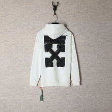 Off White hoodie three-dimensional arrow pattern pullover hoodie