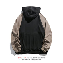Men Pullover Hoodie Spring Sweater Men's Loose Color Matching Casual Top