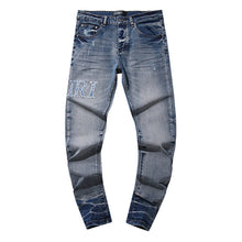 Amiri Jeans Embroidered Stretch Slim-Fit Jeans