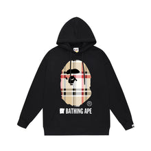 Bathing Ape Bape Hoodie Autumn/Winter Letter Print Loose Hoodie Pullover Ape Sweater