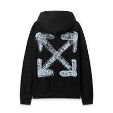 Off White hoodie stereoscopic sketch arrow pattern pullover hooded