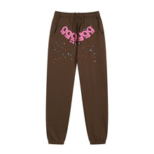 Sp5der Hoodie & Sweatpants Spider Web Velvet Sport Suit