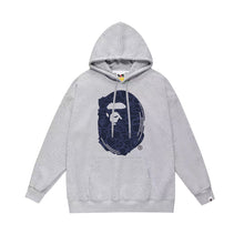 Bathing Ape Bape Hoodie Autumn/Winter Letter Print Loose Hoodie Pullover Ape Sweater