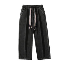 Men Jeans Spring and Autumn plus Size Loose Straight Oversize Wide Leg Pants