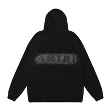 Amiri Hoodie OW Hot Diamond Letter Pattern Pullover Hooded Sweater Men and Women