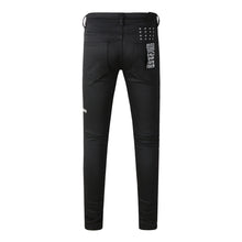 KSUBI Jeans Slim Fit Casual Stretch Ripped Jeans