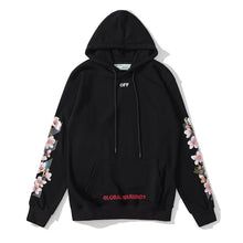 Off White hoodie Bee Flower Arrow pattern hooded