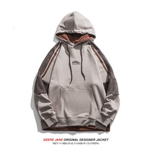 Men Pullover Hoodie Spring Patchwork Hoodie Men Spring Loose Casual