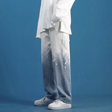 Men Jeans Summer Loose Straight Wide Leg Couple Casual Pants