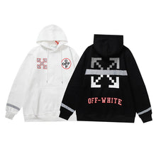 Off White hoodie Alphabet Arrow Pattern Fleece Hood
