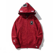 Bathing Ape Bape Hoodie Camouflage Shark Head Zipper