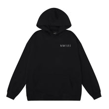 Amiri Hoodie OW Seagrass Alphabet Print Hooded Sweater Men and Women