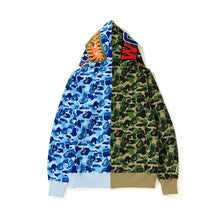 Bathing Ape Bape Hoodie Shark Stitching Sweater Men's Cardigan