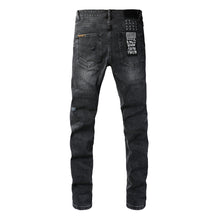 KSUBI Jeans Slim Fit Casual Stretch Ripped Jeans