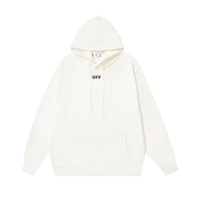 Off White hoodie simple solid color pullover hooded