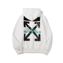 Off White hoodie speed bump landscape illustration fleece hooded