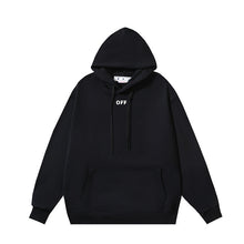 Off White hoodie simple solid color pullover hooded