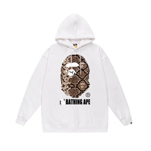 Bathing Ape Bape Hoodie Autumn/Winter Letter Print Loose Hoodie Pullover Ape Sweater
