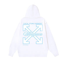 Off White hoodie Cyclone Letter Pattern Pullover Hood