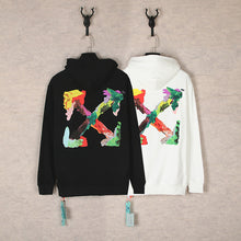 Off White hoodie多彩箭头图案连帽