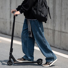 Men Jeans Spring and Autumn plus Size Loose Straight Oversize Wide Leg Pants