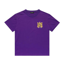 Amiri T Shirt Tiger Pattern Letter Print Casual round Neck Short Sleeve T-shirt