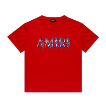 Amiri T Shirt Casual Hip Hop High Street round Neck Short Sleeve T-shirt