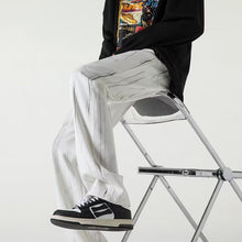 Men Jeans Tie-Dyed Jeans Men's Spring and Autumn Black Straight Pants