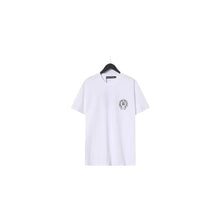 CHH Heart T Shirts Sanskrit Cross Print Loose Short Sleeve T-Shirt