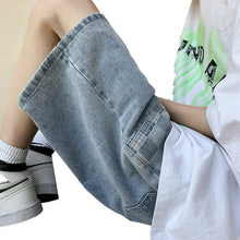 Men Jeans Denim Shorts Men's Fifth Pants Summer Loose Straight Cargo Pants