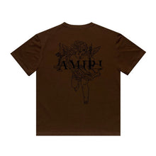 Amiri T Shirt Printed Casual Hip Hop round Neck Short Sleeve T-shirt