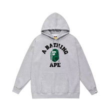 Bathing Ape Bape Hoodie Autumn/Winter Letter Print Loose Hoodie Pullover Ape Sweater