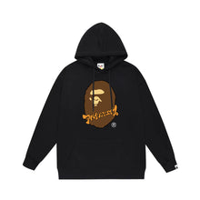 Bathing Ape Bape Hoodie Autumn/Winter Letter Print Loose Hoodie Pullover Ape Sweater
