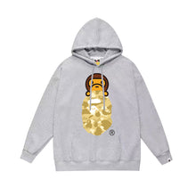 Bathing Ape Bape Hoodie Autumn/Winter Letter Print Loose Hoodie Pullover Ape Sweater