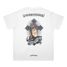 CHH Heart T Shirts T-Shirt Loose Cross Print