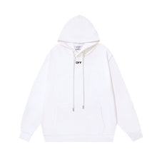 OW graffiti arrow print pattern pullover hooded sweater