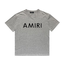 Amiri T Shirt Letter Print Casual Hip Hop round Neck Short Sleeve T-shirt